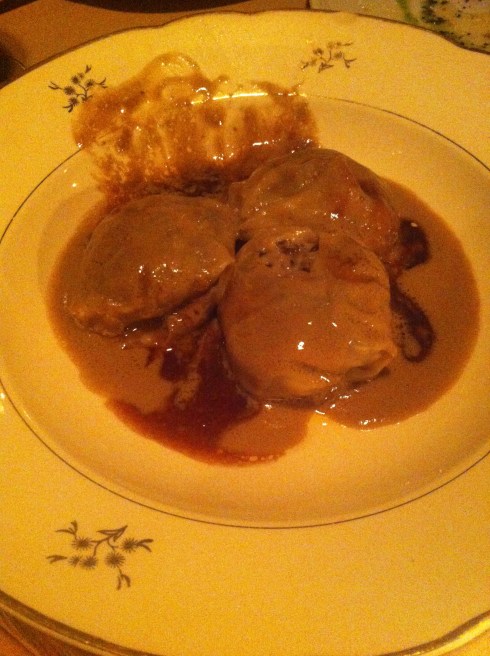 La Tulipe - Raviolis de setas y foie