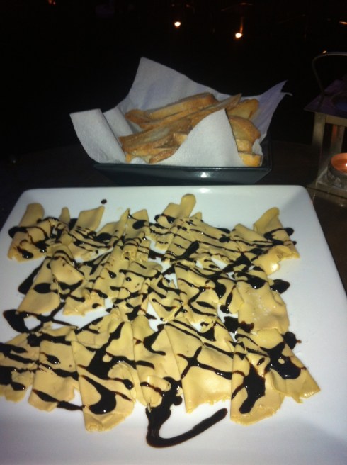 La Misión - Virutas de foie con reducción de aceto balsámico