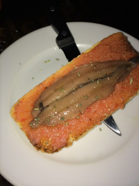 Bodega La Ardosa - Tosta de anchoas